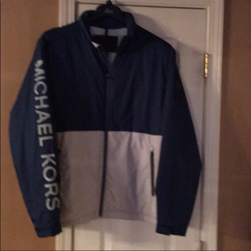Michael Kor’s XL Grey & Blue light weight Jacket - Picture 1 of 4